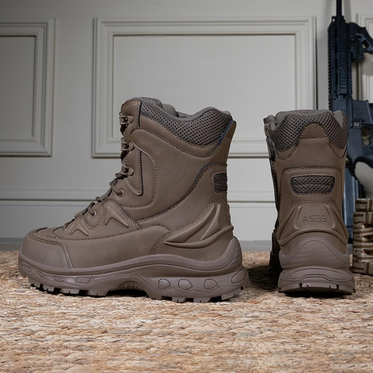 Women's Lightweight Tactical Work Boots Military Combat Motorcycle Boots 7 Inch Army Desert Jungle Hiking Boots
