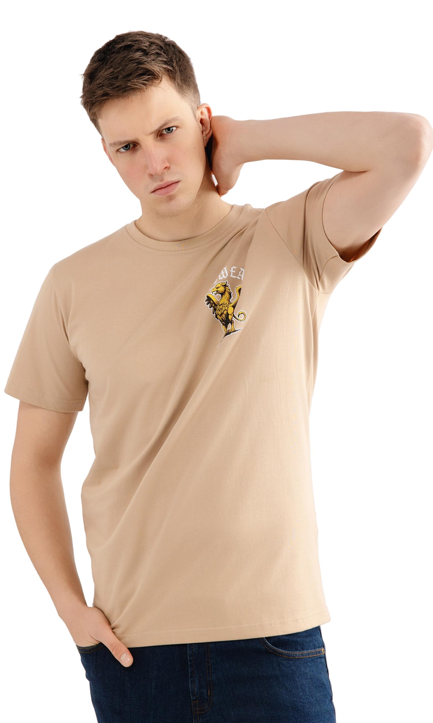 T-shirt statue PGWEAR avec impression sérigraphique haute densité