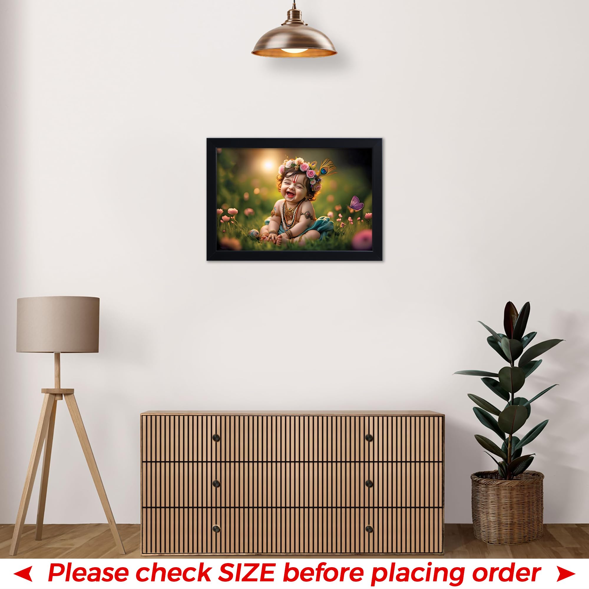 Baby Krishna Photo Frame - Kanha Ji Gift -8