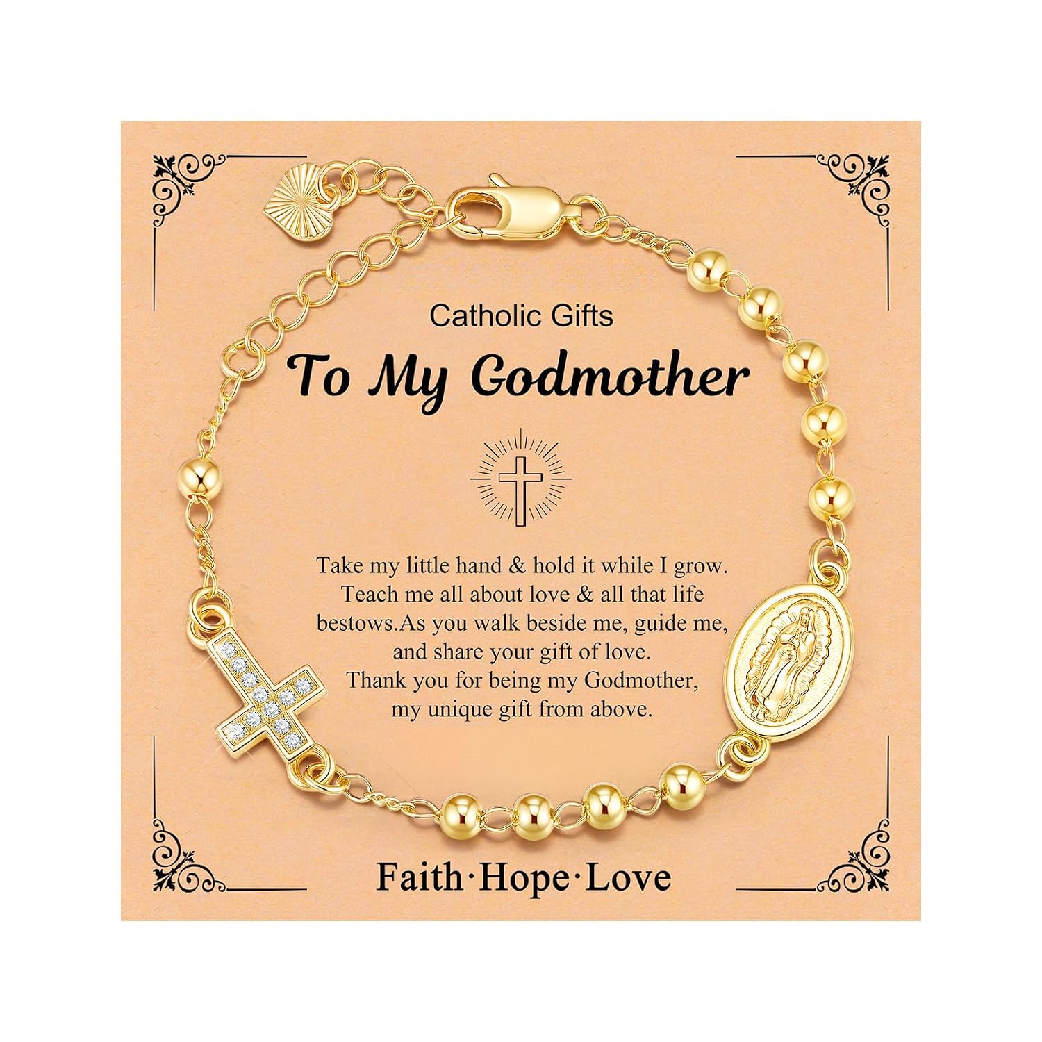 Gold Rosary Bracelet