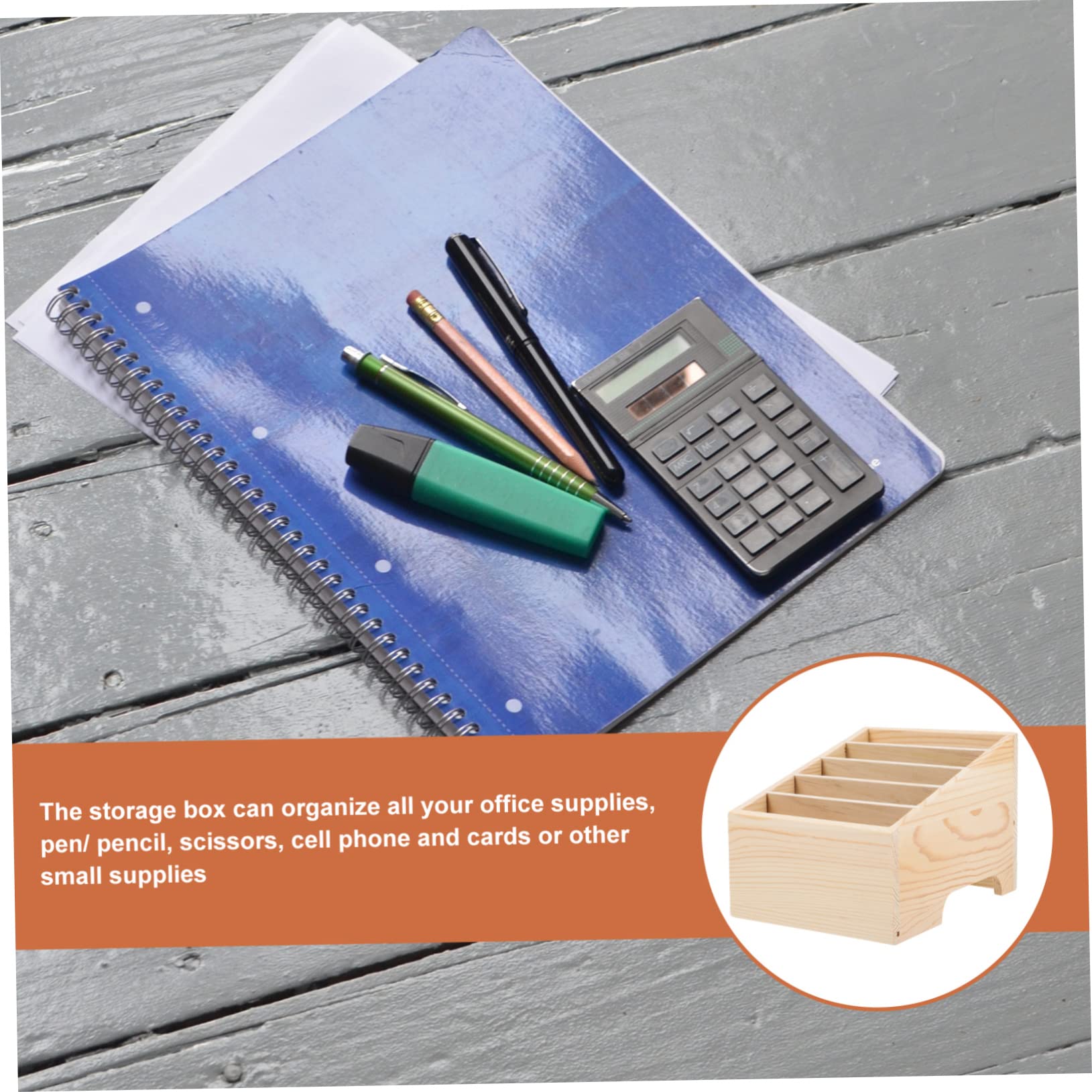 PRETYZOOM 5griglie Organizer Per Scomparti Portaoggetti Scrivania Per e Scuola Design Mantenere Smartphone e Accessori