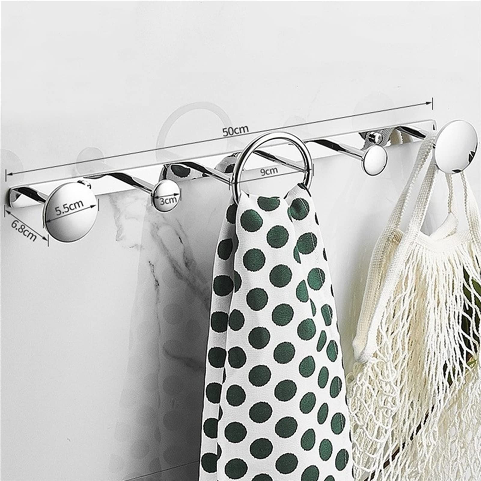 Generico Porta Asciugamani Wandgarderobe Garderobenhaken for Aufhängen an der Wand Kleiderhaken for den Innenbereich Korridorhaken geeignet for Mäntel Schals Taschen Handtücher Schlüssel Hüt