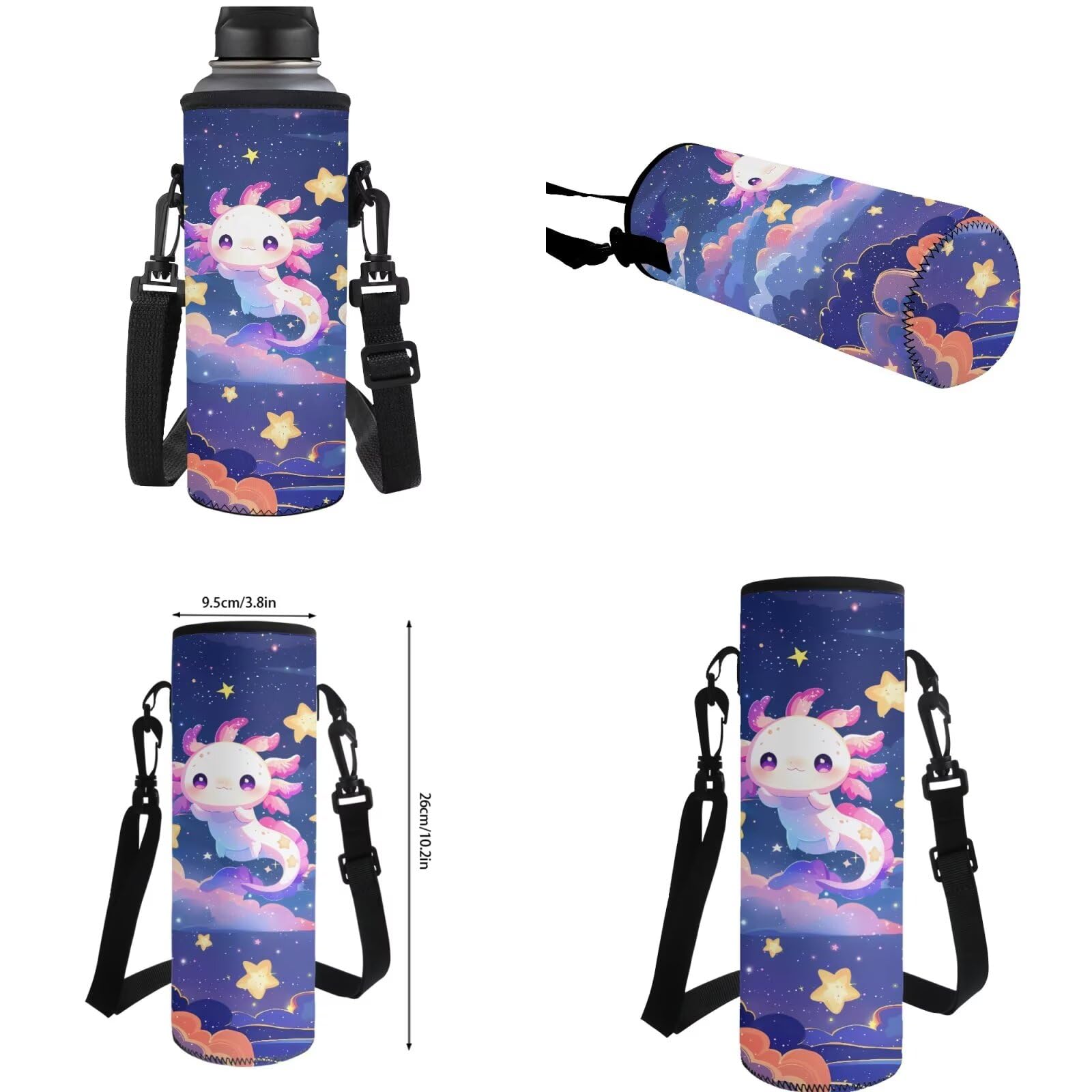 HUGS IDEA Zaino carino per ragazze 4 in 1 borsa per libri scolastici per scuola elementare media 43 cm