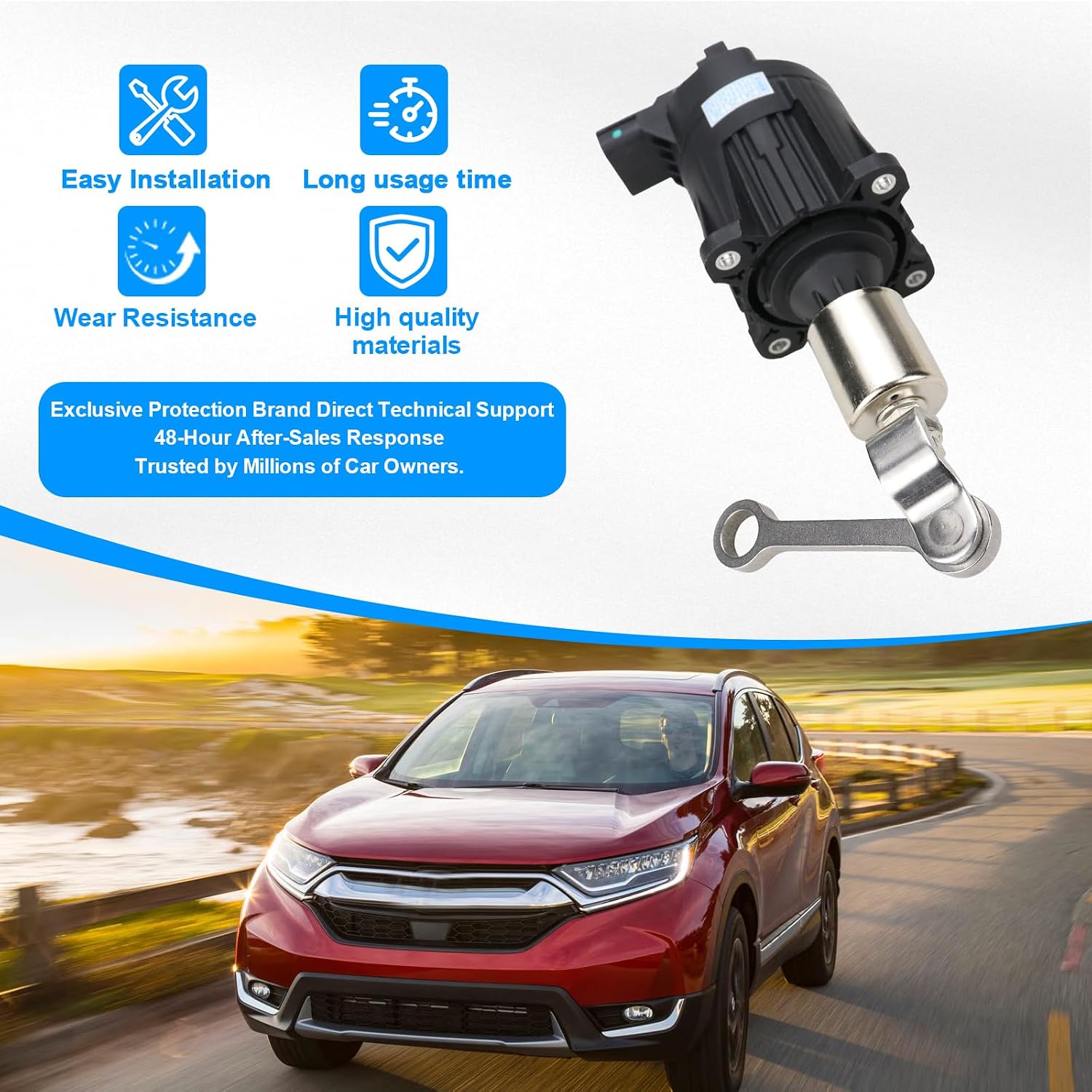 Electronic Turbo Wastegate Actuator Compatible with Honda Civic CR-V CRV Accord 1.5 VTEC 2016 2017 2018 2019 Replace K6T52372 18900-5AA-A01 189005AAA01 49373-07011