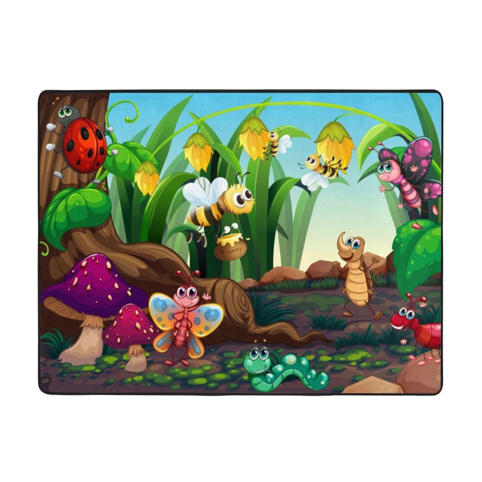 Tapis de sol doux BAFAFA antidérapant pour le yoga et le jeu