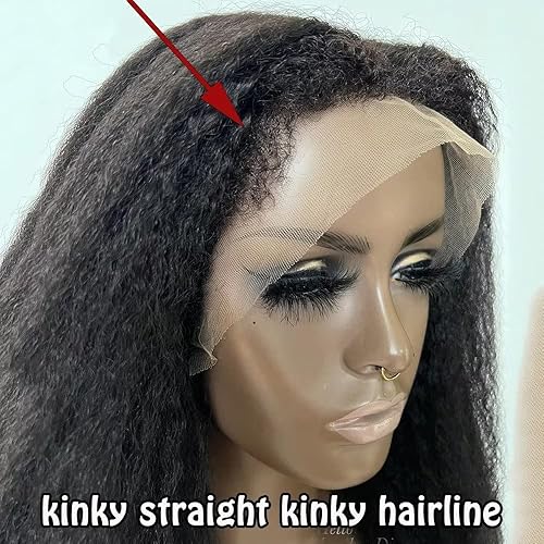 Miniatura 3 de Pelucas de cabello humano rizado con encaje frontal de 13 x 6 pulgadas, cabello humano HD con abuelitos rizados, para mujeres negras, densidad del