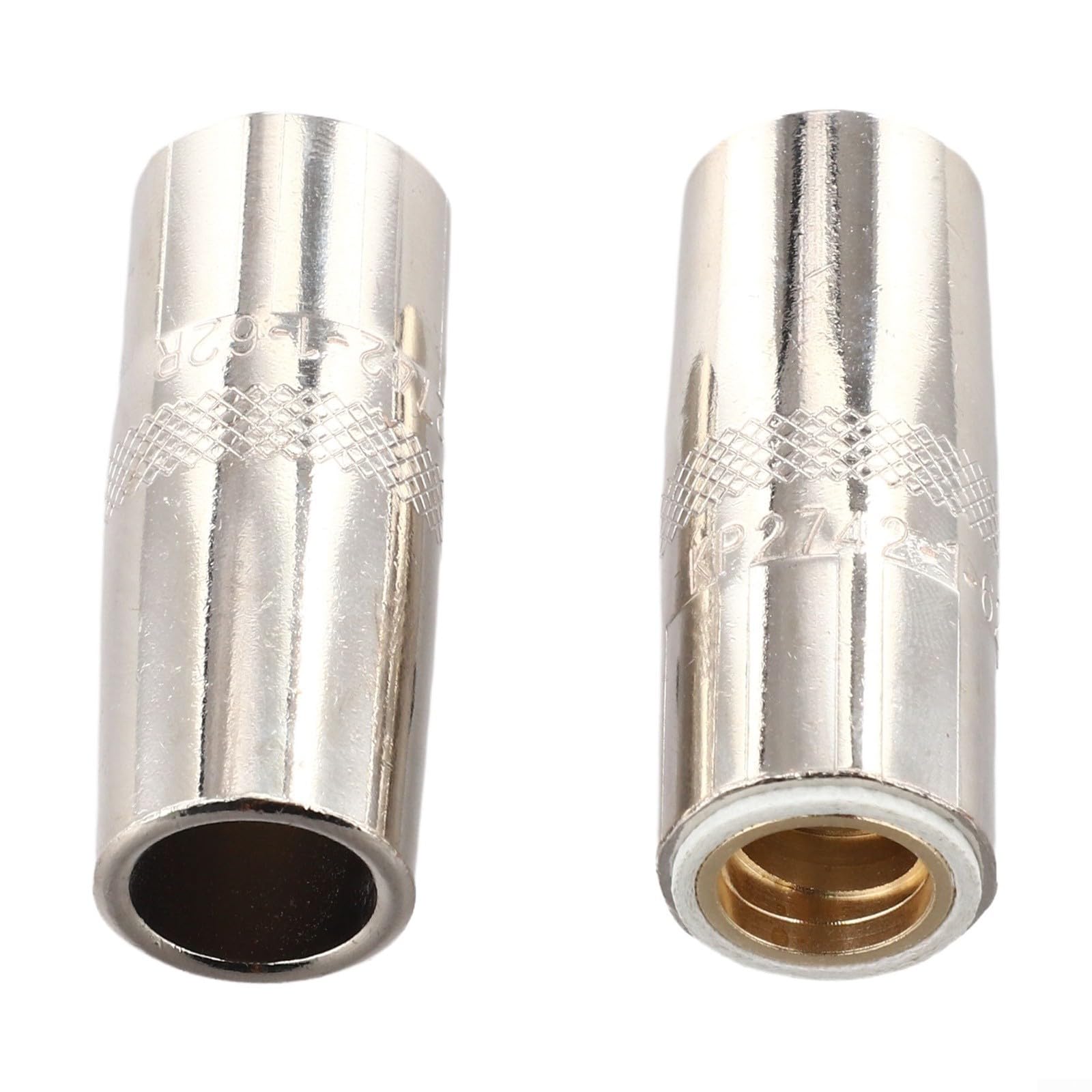 MIG - Ugelli per gas per saldatura, confezione da 5, modello KP2742-1-62R, 5/8 pollici, 350 A, filettato, in rame, per torcia Lincoln PRO 250L PRO 300L MIG, accessori di ricambio Consuma