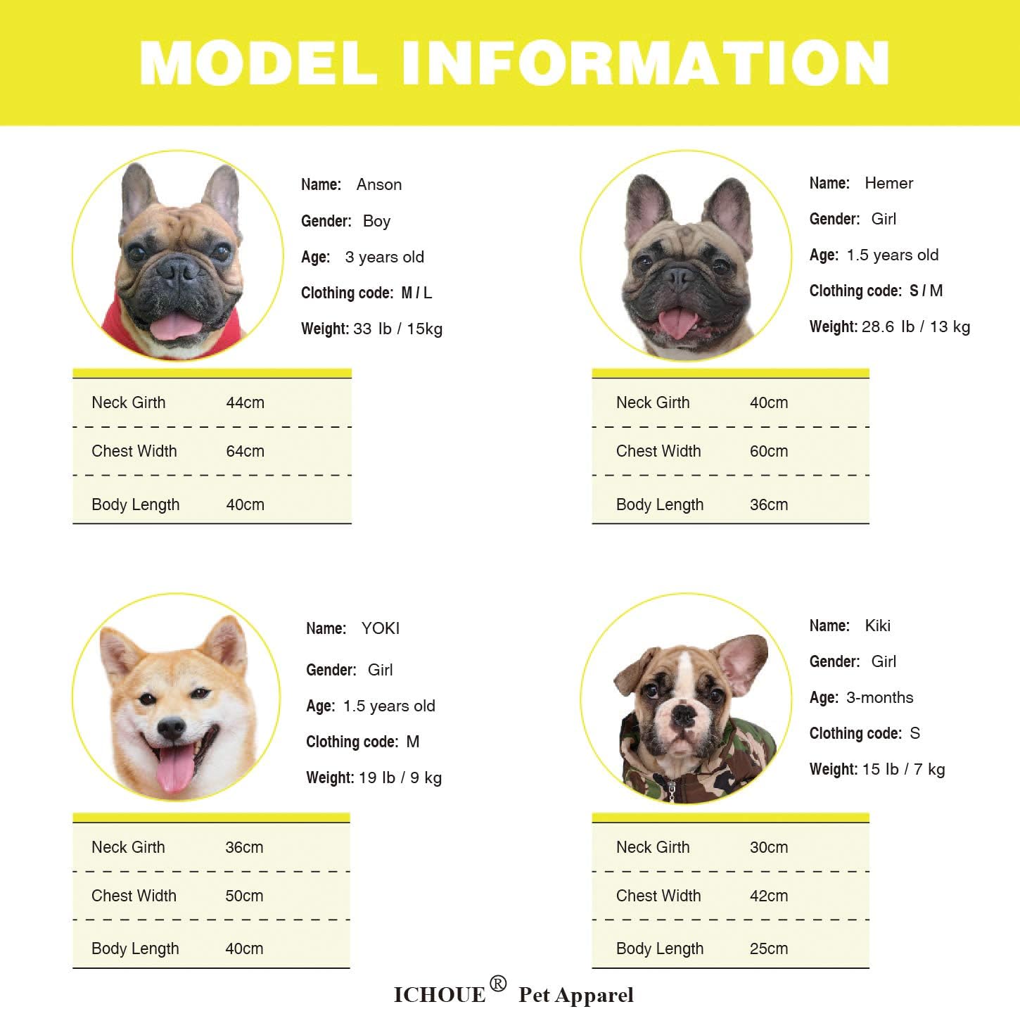 iChoue Dog Raincoats, Packable Rain Coats, Lightweight Rain Jacket with Reflective Straps, Adjustable Poncho for Medium Dog French English Bulldog Pug Terrier (Yellow, Small)