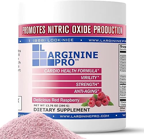 Vista 60 de L-arginine Pro, Suplemento de L-arginina - 5,500 mg de L-arginina Plus 1,100 mg de L-citrulina