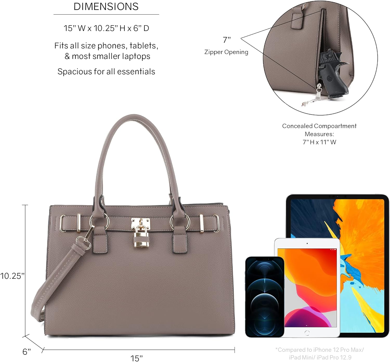 Miniatura 3 de Monedero oculto - cartera oculta con cierre Dina