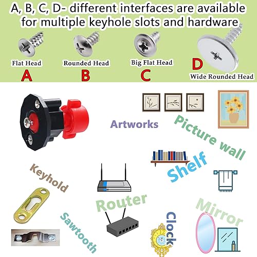 Miniatura 5 de Herramienta de medición de agujeros para colgar cuadros, marco de fotos de pared, dispositivo de marcado con nivel utilizado para marcos de agujeros