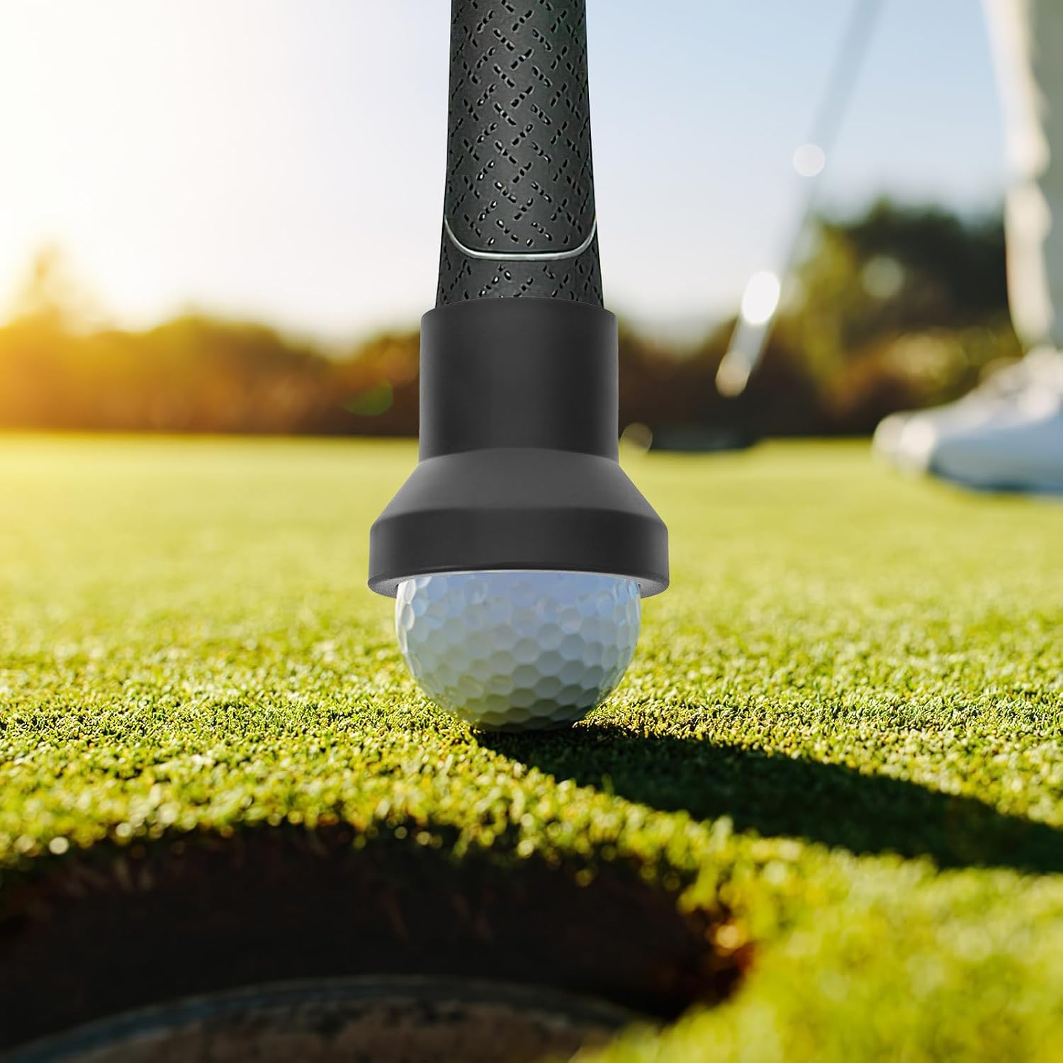 3pcs Replaceable TPE Golf Ball Retrievers with Suction Cup Portable Small Golf Picker for On-Course Ball Pickup
