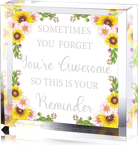 Regalos de agradecimiento inspiradores Sometimes You Forget You're Awesome Compañeros de Trabajo, regalos de agradecimiento, Año Nuevo, regalo de