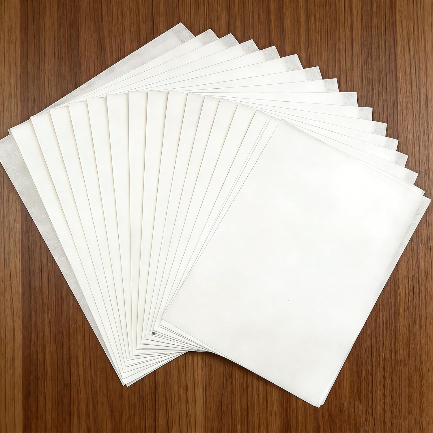 50 Sheets White Tea Bag Paper Sheets for Artists, 8.27 x 11.69 Inches Translucent Tissue Paper for Mixed Media, Gelli Printing, Collage, Journaling, Painting & DIY Crafts