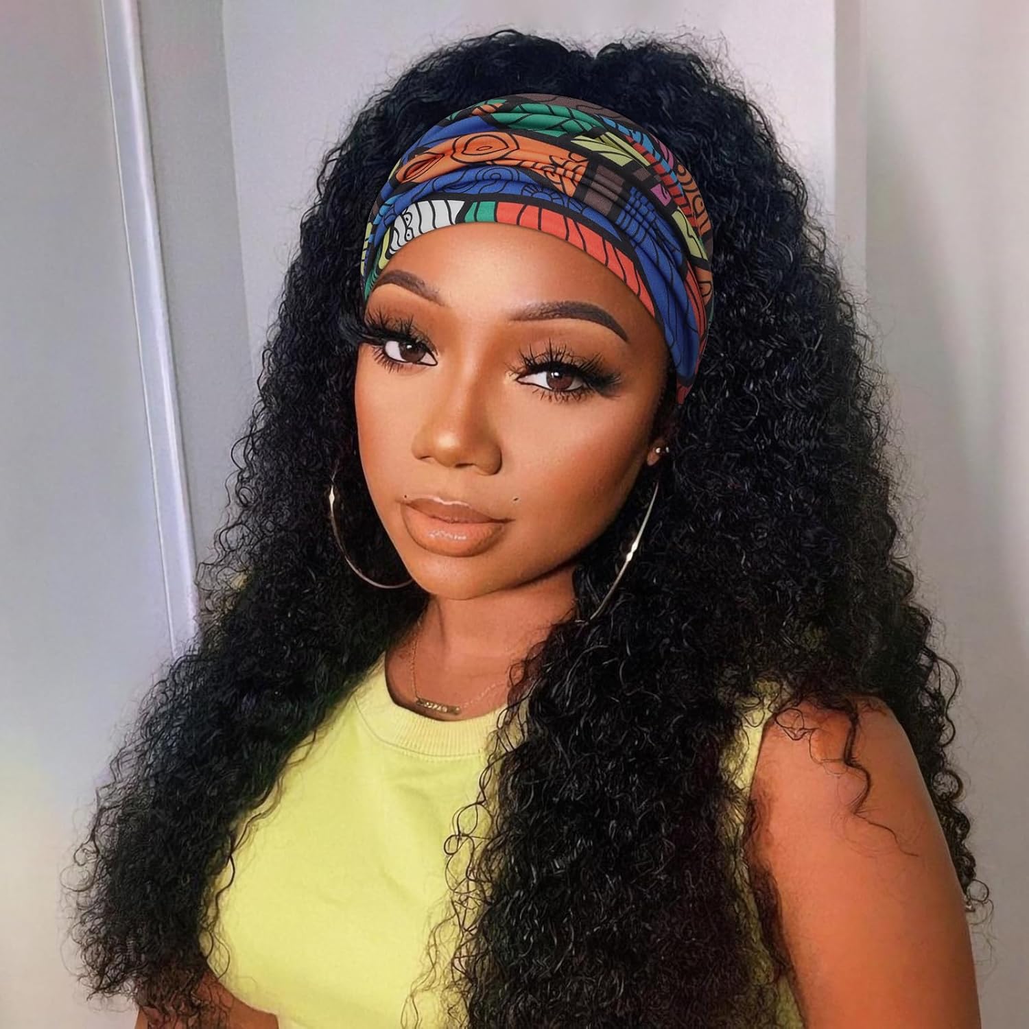 Extra Wide Headbands for Women Large Turban Headband Non Slip Boho Elastic Hairband Hair Twisted Knot Head Bands Accessories - Image 3