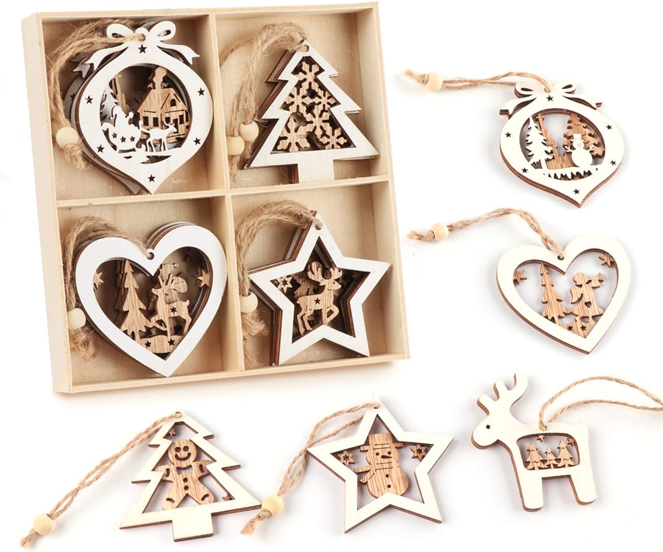 Sweelov Wooden Pendant Wooden Discs Christmas Pendant Wooden Discs