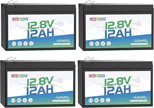 Miniatura 14 de Redodo Batería de litio LiFePO4 de 12V 12Ah, celdas de grado automotriz, 4000 ciclos profundos, 3.2 libras ultra ligeras, protección BMS, batería