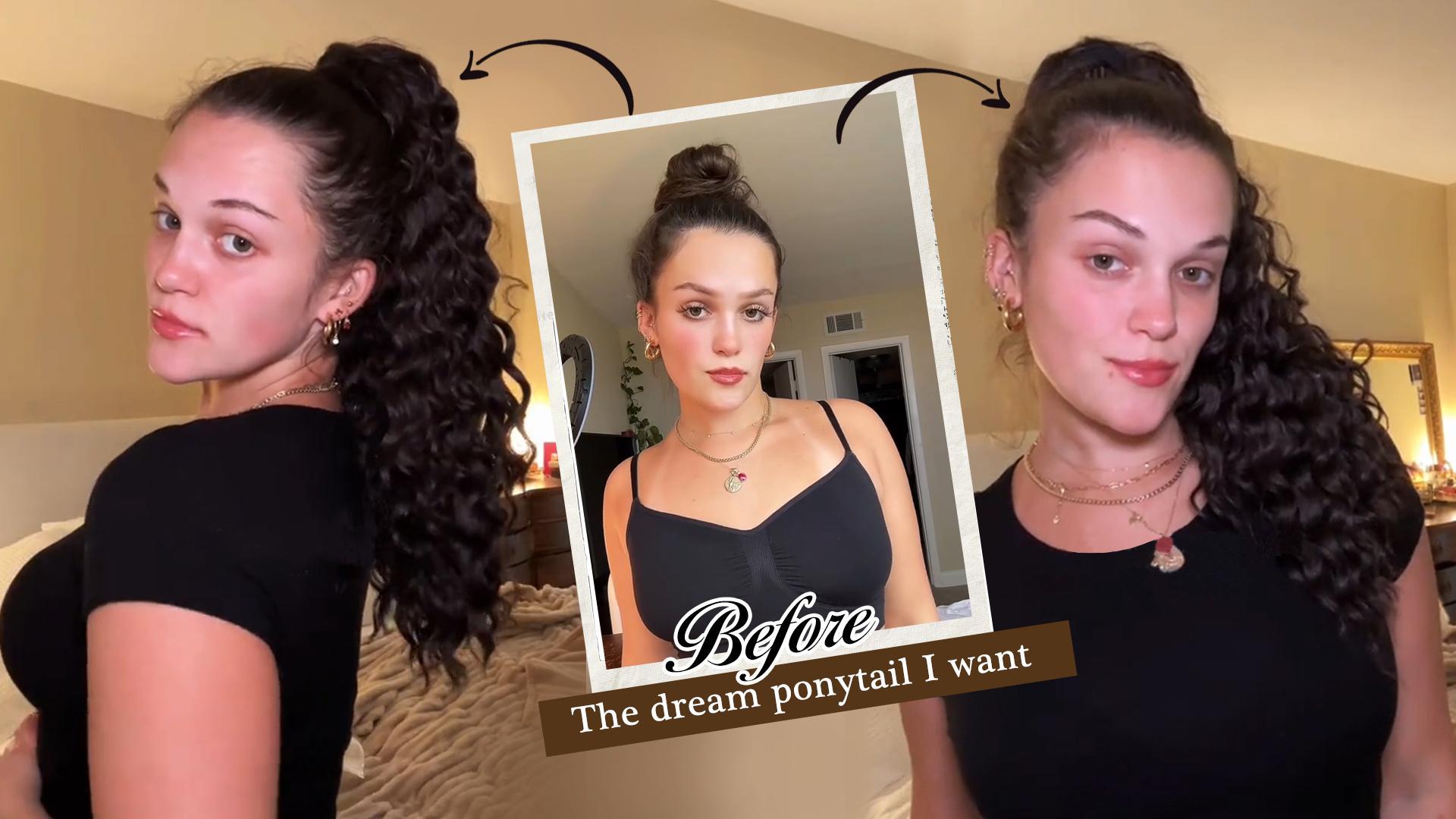 Amazon.com : FREEMEIGE Curly Ponytail Extension Drawstring 