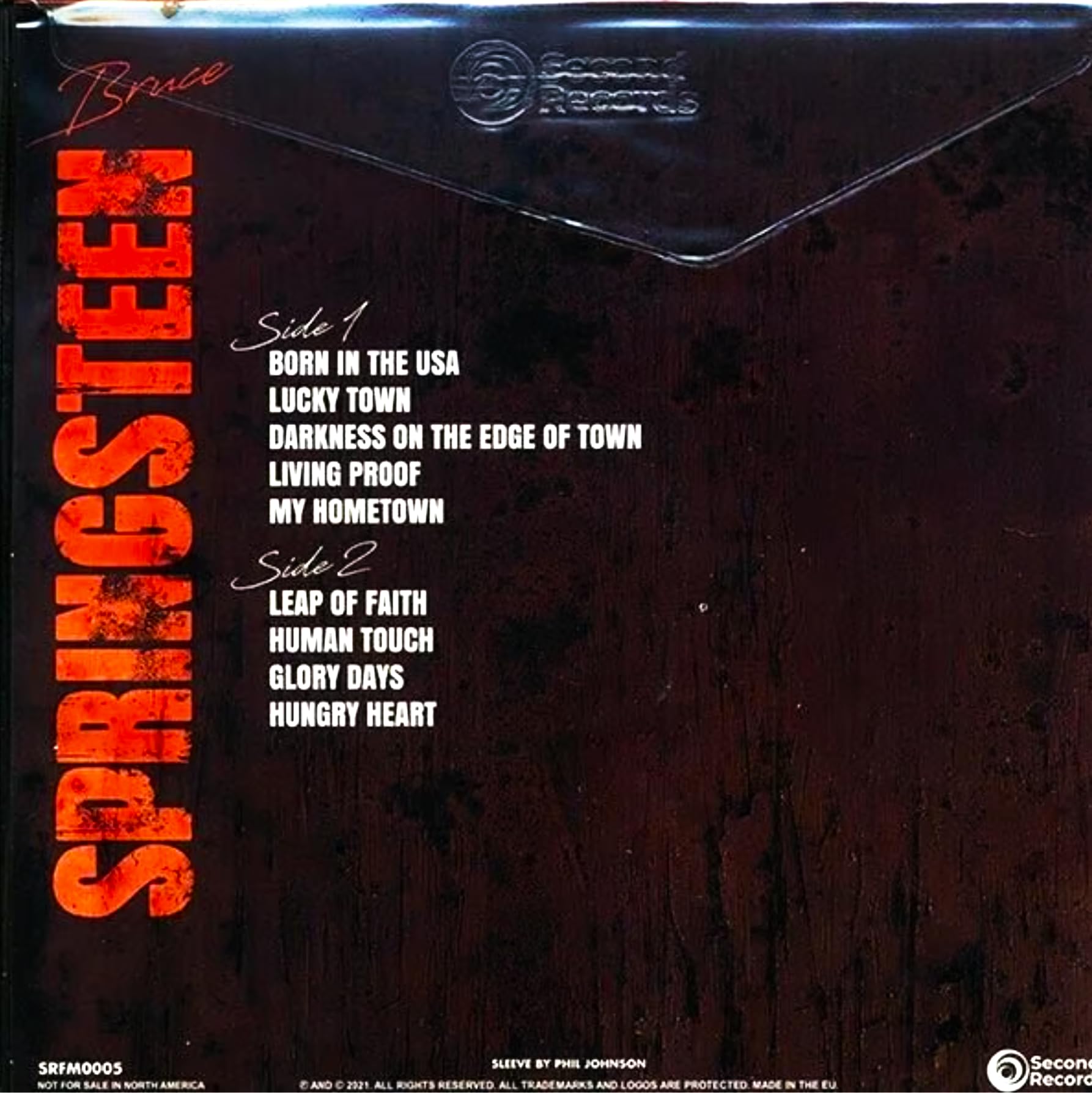 BRUCE SPRINGSTEEN - VIVERE A HOLLYWOOD 1992 ARANCIONE TRASPARENTE