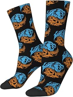 874 Men’S Socks, Ying Yan(Yinyang) Lion Walking Socks Anti Sweat Office Socks Soft Trainer Socks For Women Gifts Trekking 40cm