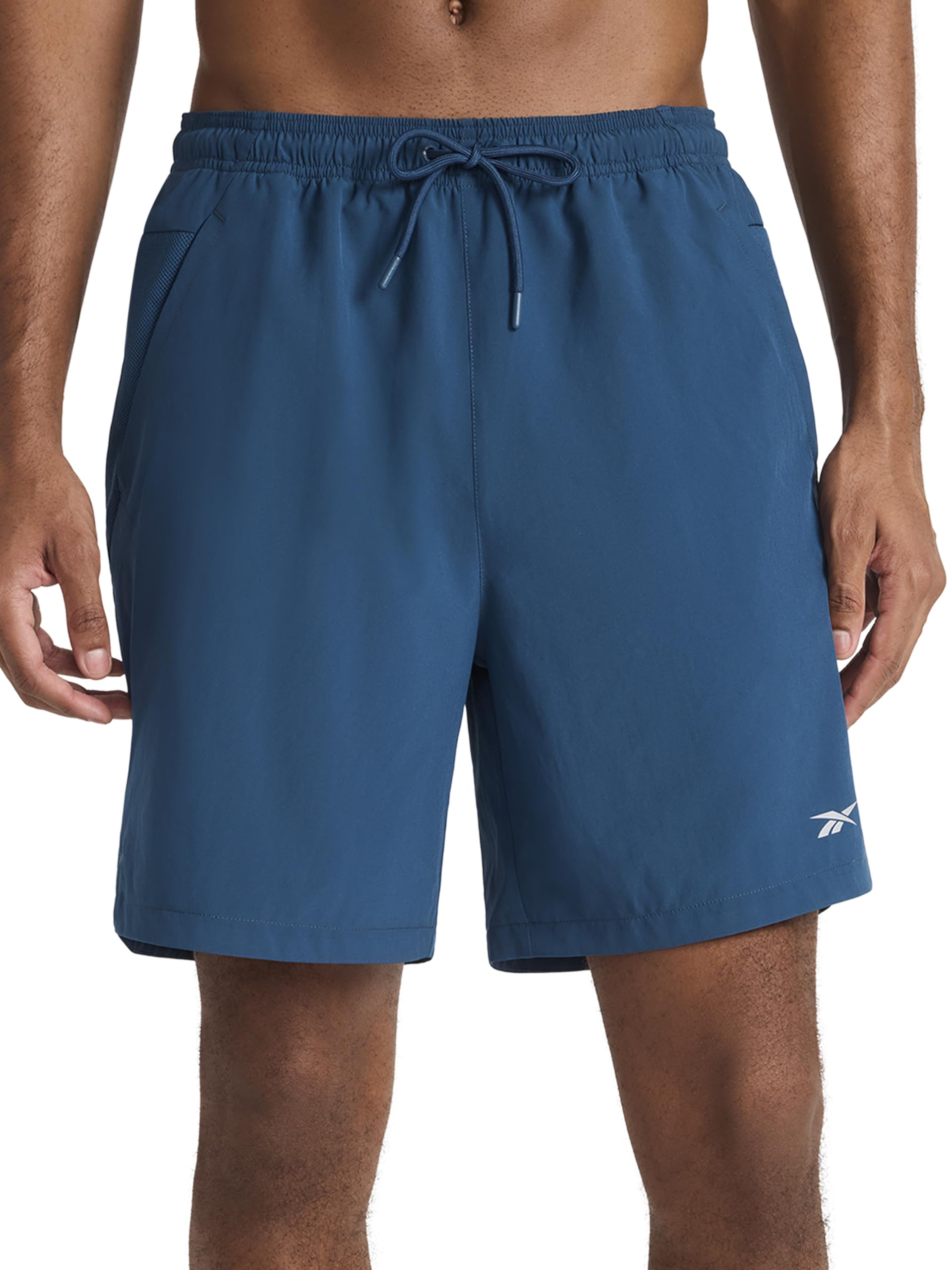 Reebok Men's Majolica Blue Glider Running 7” Short, Large