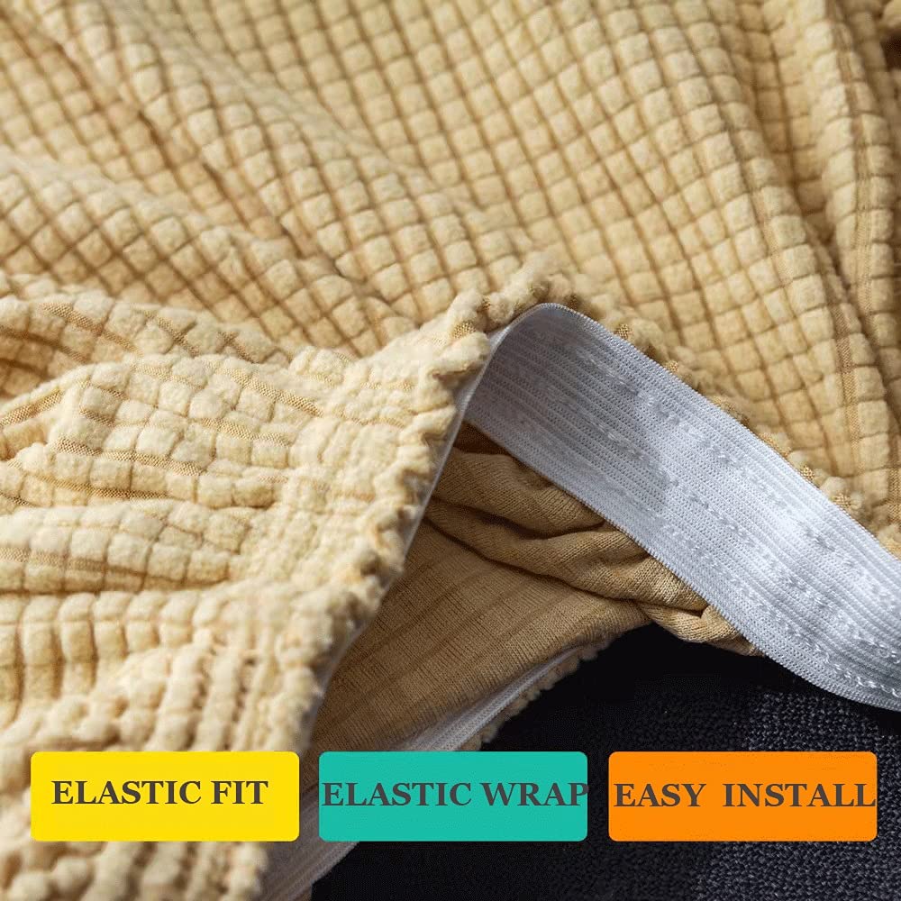 Coprisedia elastici per ufficio e sala da pranzo, elasticizzati (1/2/4 pezzi), impermeabili, protezione per mobili per soggiorno e scrivania, eleganti e durevoli