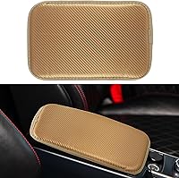 Vista 18 de Amiss Almohadilla de cuero sintético para consola central, protector universal para reposabrazos de automóvil, impermeable, antideslizante, suave
