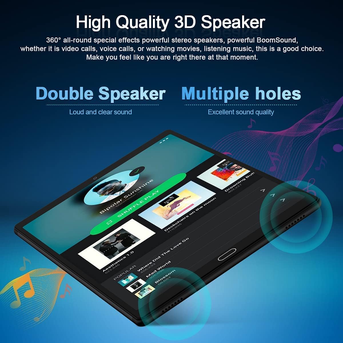 ZONKO K113B tablet displaying Android 11 interface with various app icons