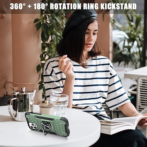 Miniatura 6 de JAME Funda para iPhone 12 Pro, funda para iPhone 12 con protector de pantalla de vidrio templado 2 unidades, protección de grado militar, con