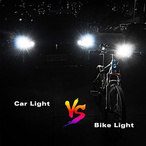 Miniatura 8 de Yosky Faro delantero de bicicleta True 2000 lúmenes, luces delanteras de bicicleta recargables por USB, mejor faro de bicicleta premium potente