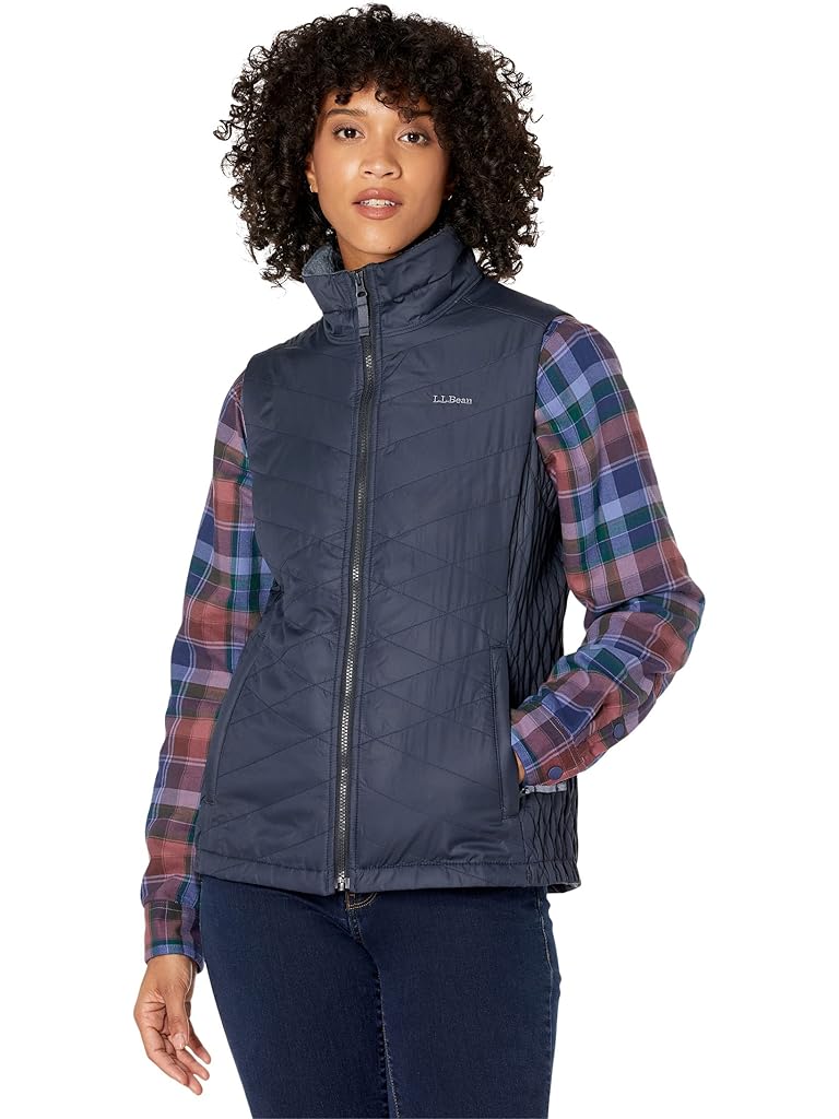 Navy L.L.Bean Fleece-Lined Primaloft Vest
