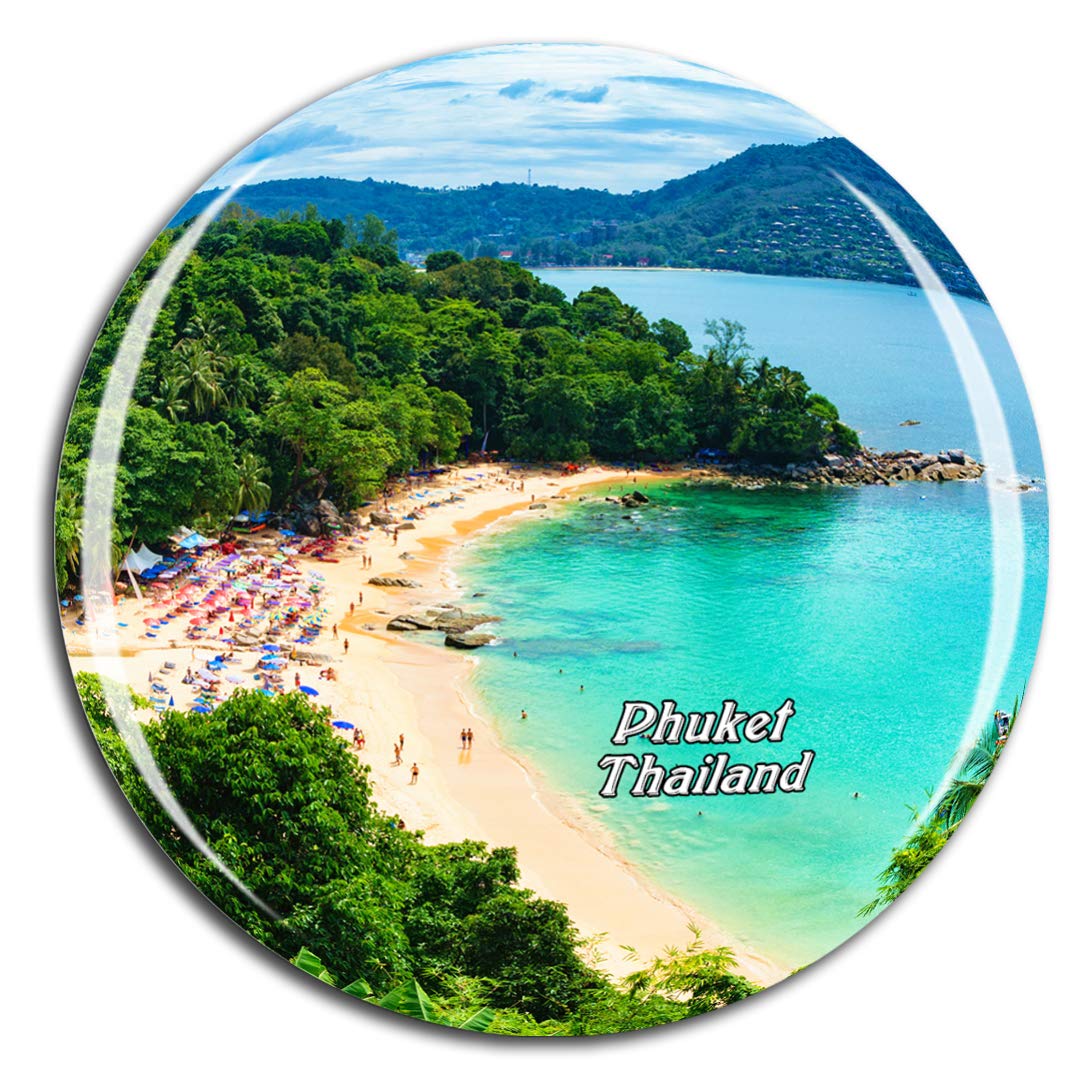Weekino Thailand Phuket Fridge Magnet 3D Crystal Glass Tourist City Travel Souvenir Collection Gift Strong Refrigerator Sticker