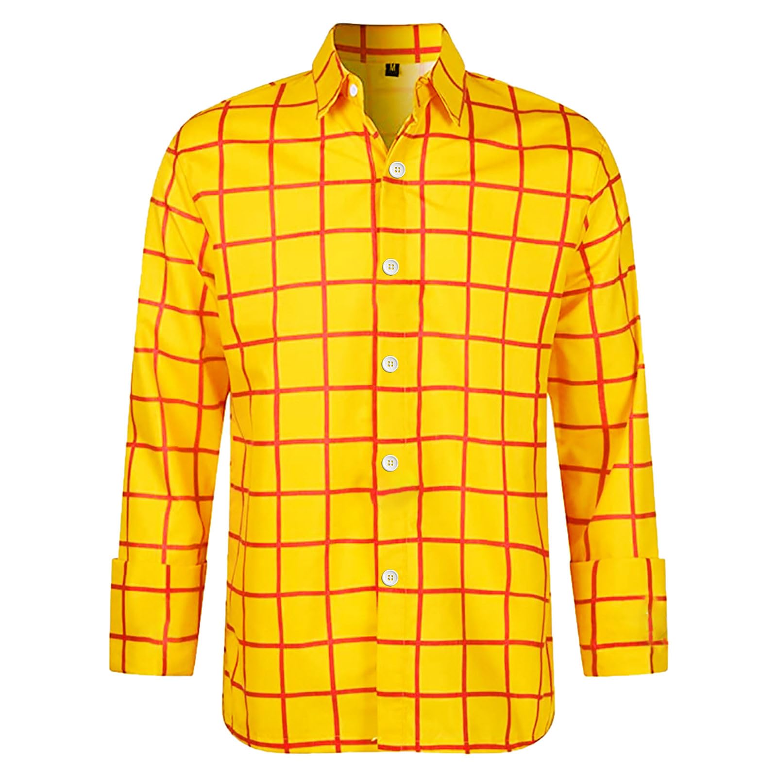 Genérico Camisas Franela Hombre Camisa a Cuadros de Manga Larga de algodón con Corte Entallado y cárdigan de Negocios Regular para Hombre Camisas Hombre Entalladas