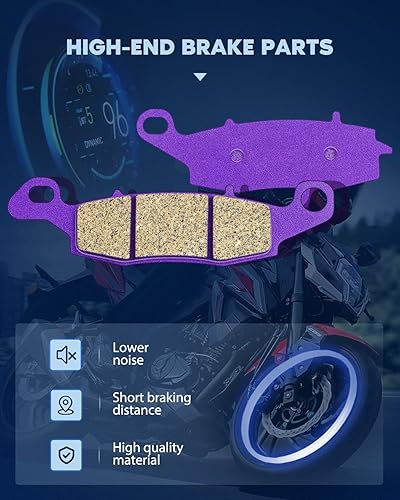 Miniatura 2 de ECCPP Pastillas de freno para Kawasaki 1995-2016, Suzuki 1996-2015, Pastillas de freno traseras FA231