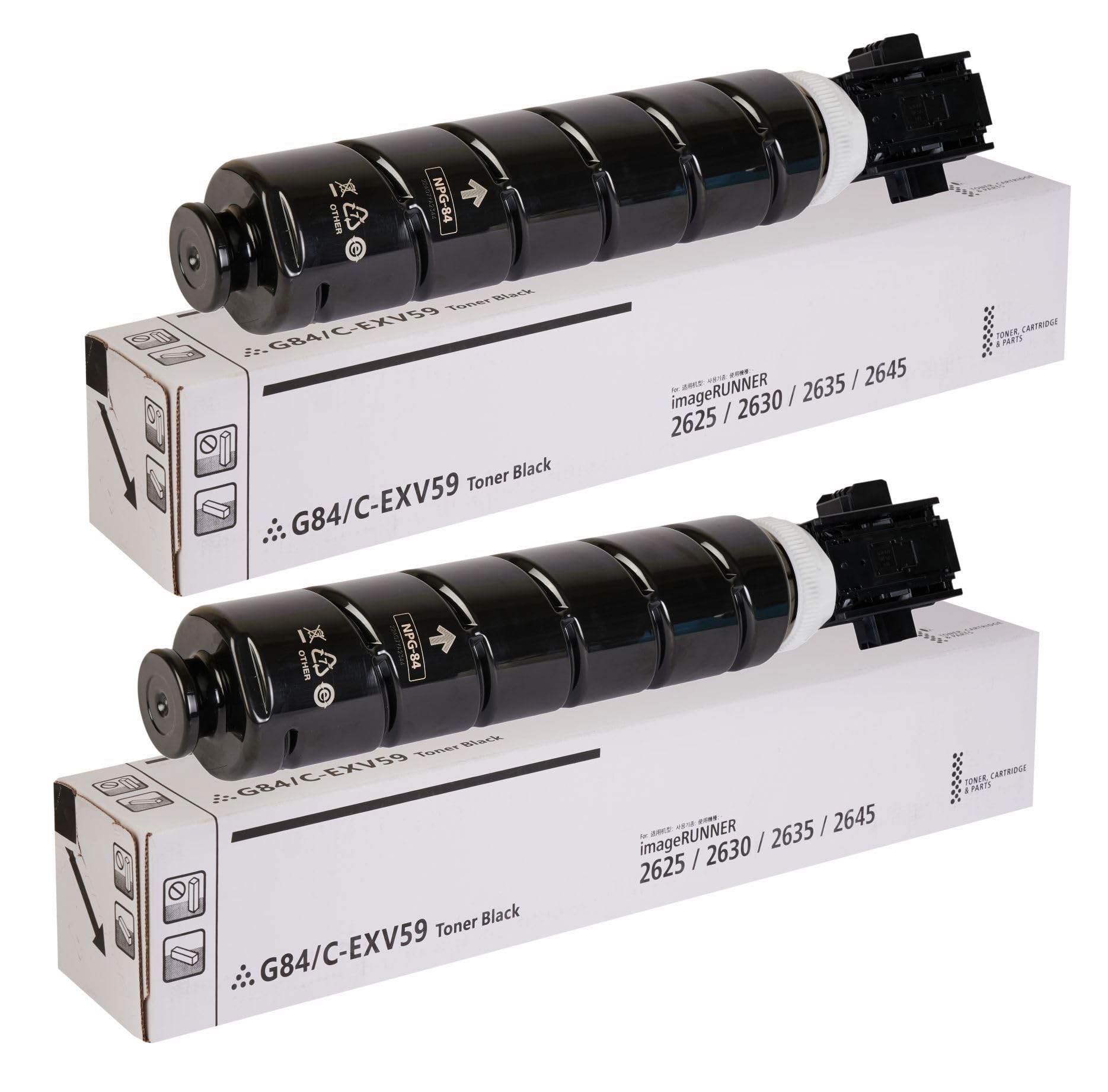 Tack Toner NPG-84 / NPG84 (Set of 2) Black Toner Cartridge