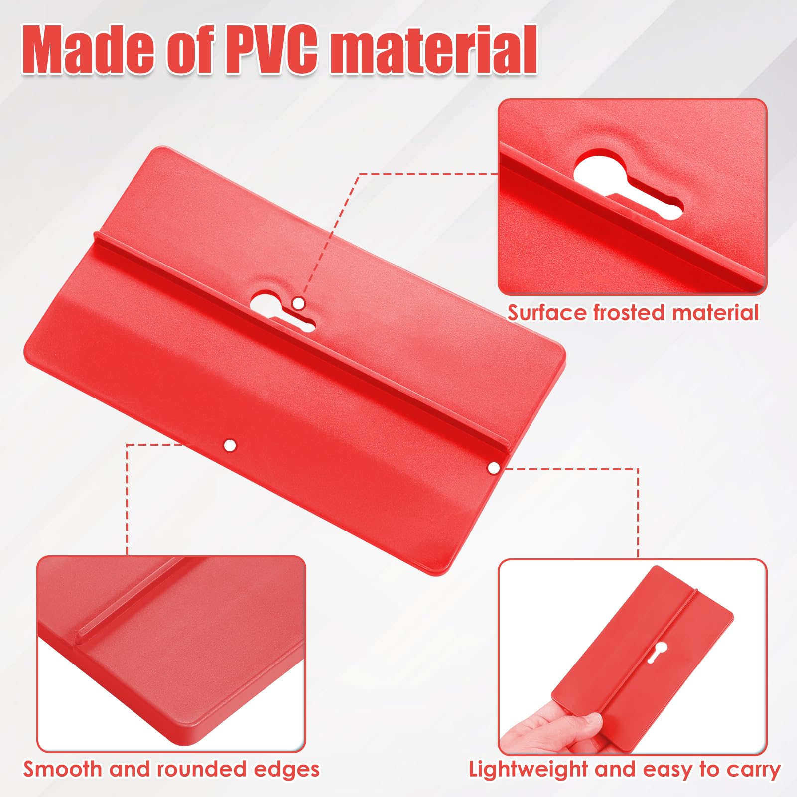 Drywall Fitting Tool Supports the Board in Place While Installing Drywall Holder, Gypsum Plate Panel High Efficient Installing Gypsum Plate, Stable Plaster Board Fixing Tool (15 Pcs Red)