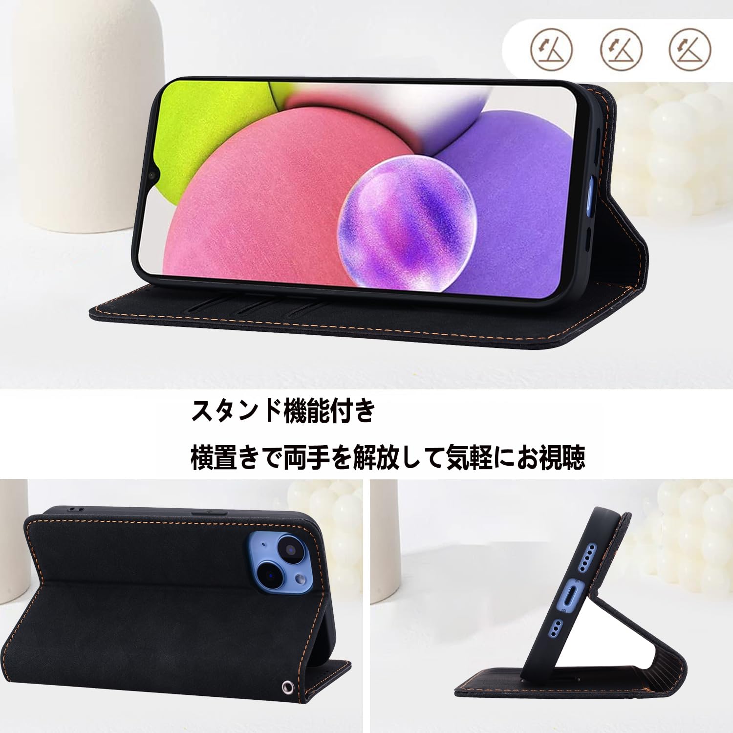 Amazon.co.jp: Vokpok OPPO A3 5G 専用 ケース 手帳型 内蔵マグネット