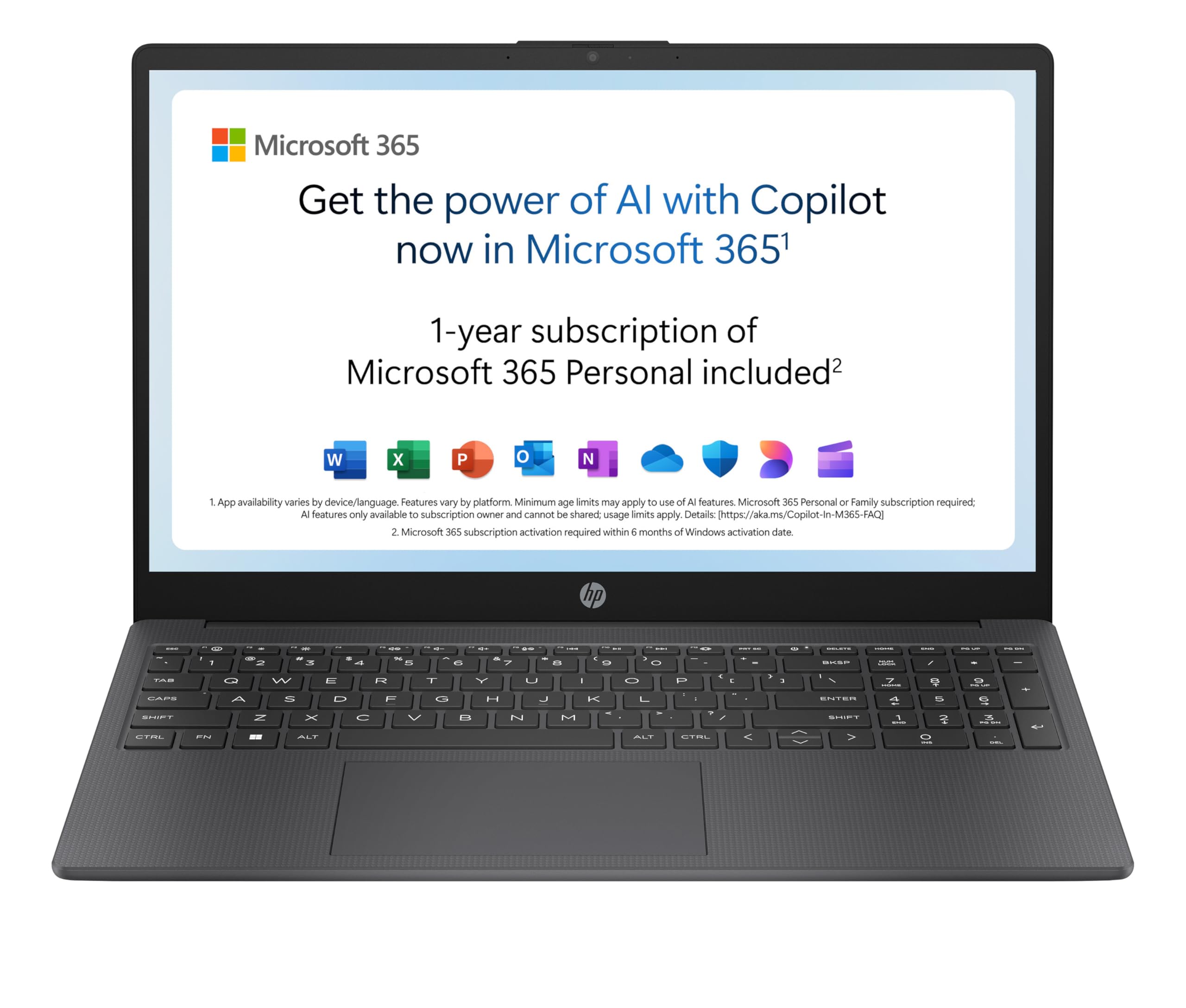 HP 15.6" Laptop | AMD Ryzen 3 7320U Processor | 8 GB RAM | 256 GB SSD | AMD Radeon Graphics | FHD Display | Up to 11hrs 15 mins battery | Windows 11 | Dual Speakers | Jet Black | 15-fc0045sa — view 25