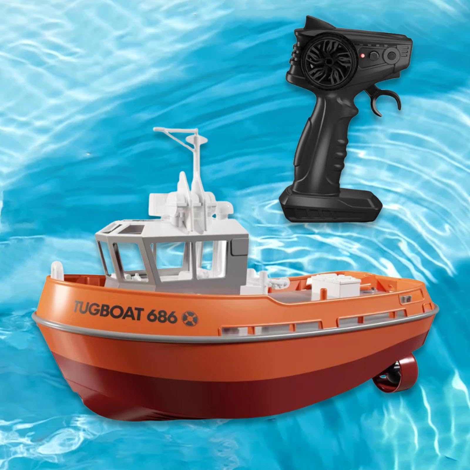 1/72 RC Schlepper mit Fernbedienung für Seen Und Flüsse, 15 Minuten von, Orange