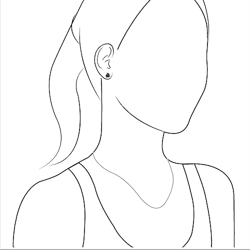 Miniatura 6 de Starborn Creations - Arete de piedras preciosas, Plata de ley, CPDTEA001