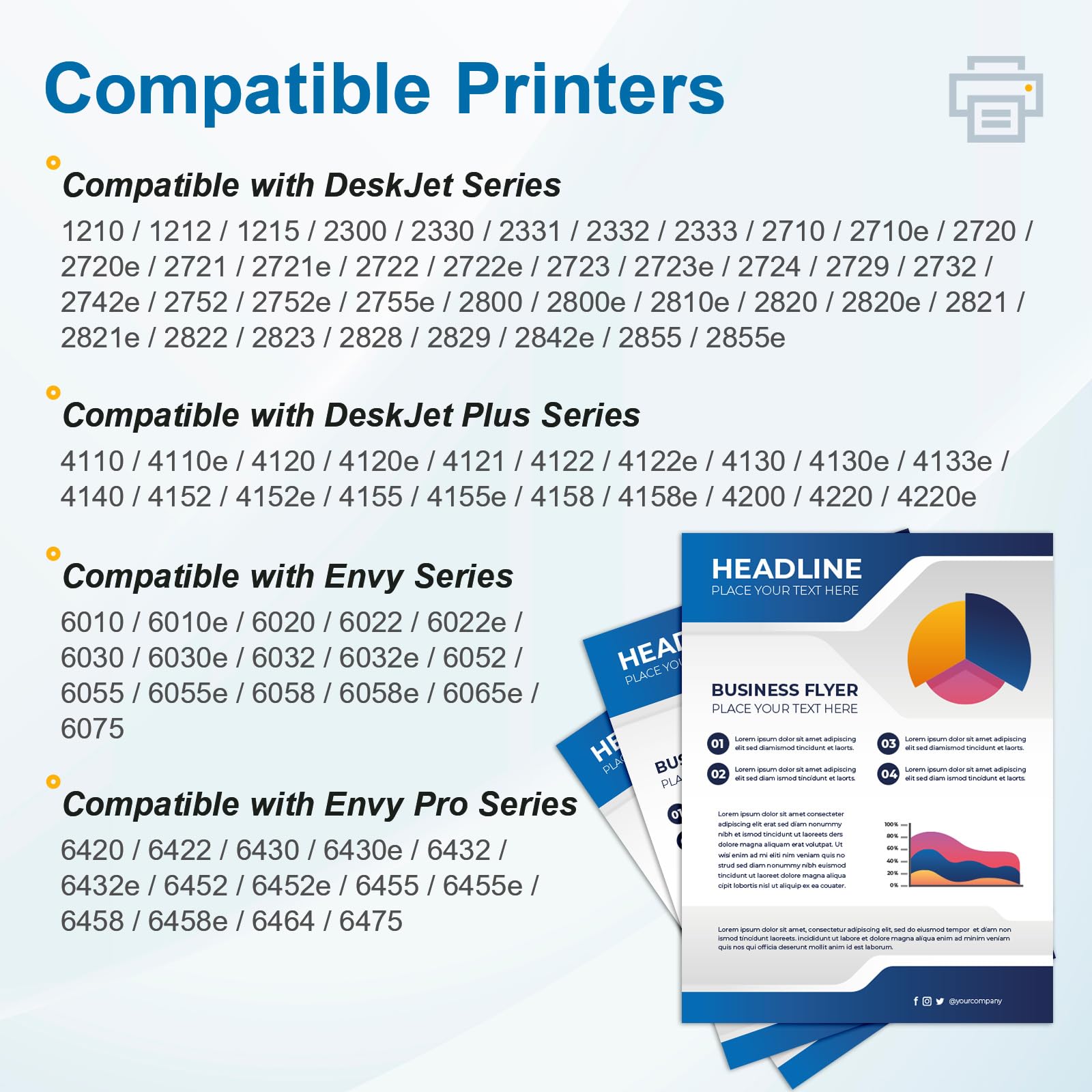 305XL cartucce d'inchiostro per HP 305 Sostituzione per HP 305 Cartucce per HP DeskJet 2700 2710 2720e 2722e 4110e Deskjet Plus 4100 4130e Envy 6000 6010e 6020e 6030e Envy Pro 6400 6420 (2 Nero)