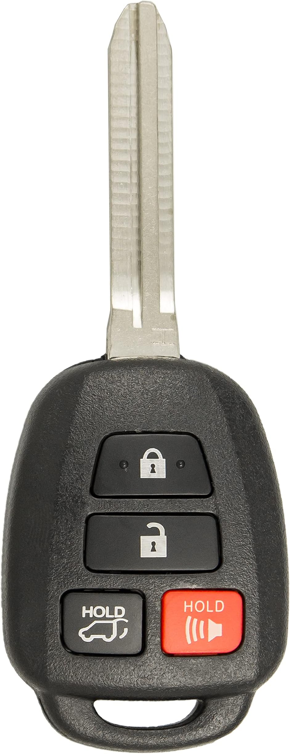 Keyless2Go Keyless Entry Remote Head Key Fob for select Toyota Rav4 Highlander Tacoma GQ4-52T w/ Trunk Release
