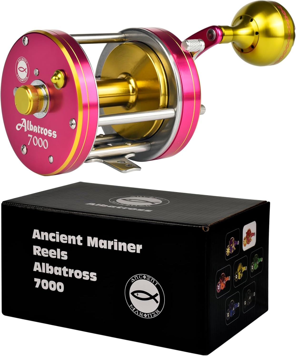 ANCIENT MARINER Catfish Reels Albatross 7000, Conventional Round Baitcasting Reel