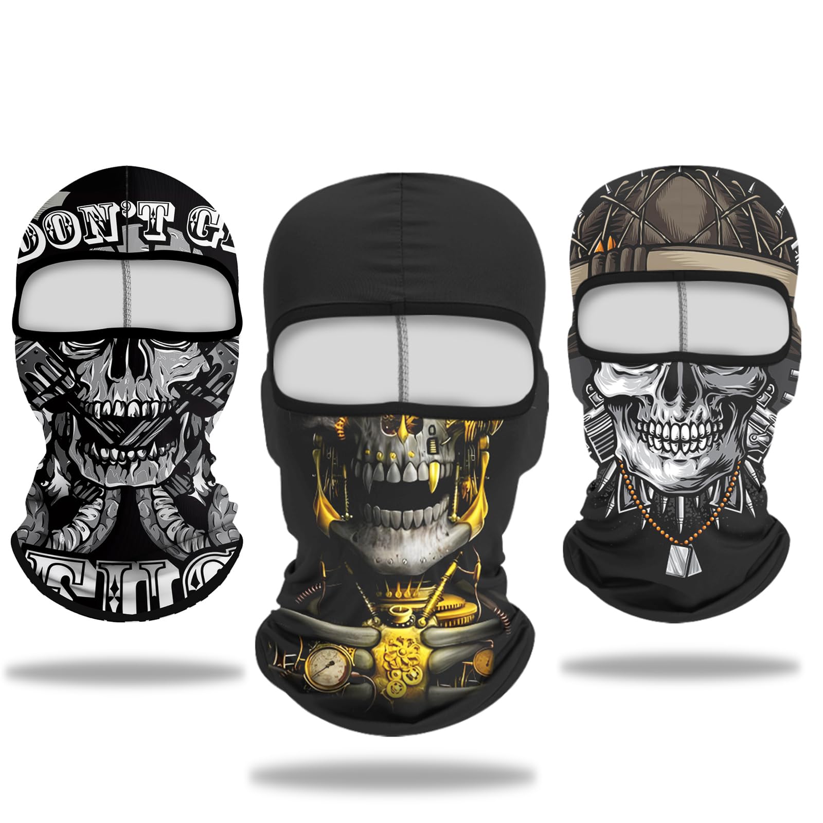Balaclava Mask 3D Print Full Face Mask Cooling Neck Gaiter Sun Protection Face Cover Mask Windproof Ski Mask