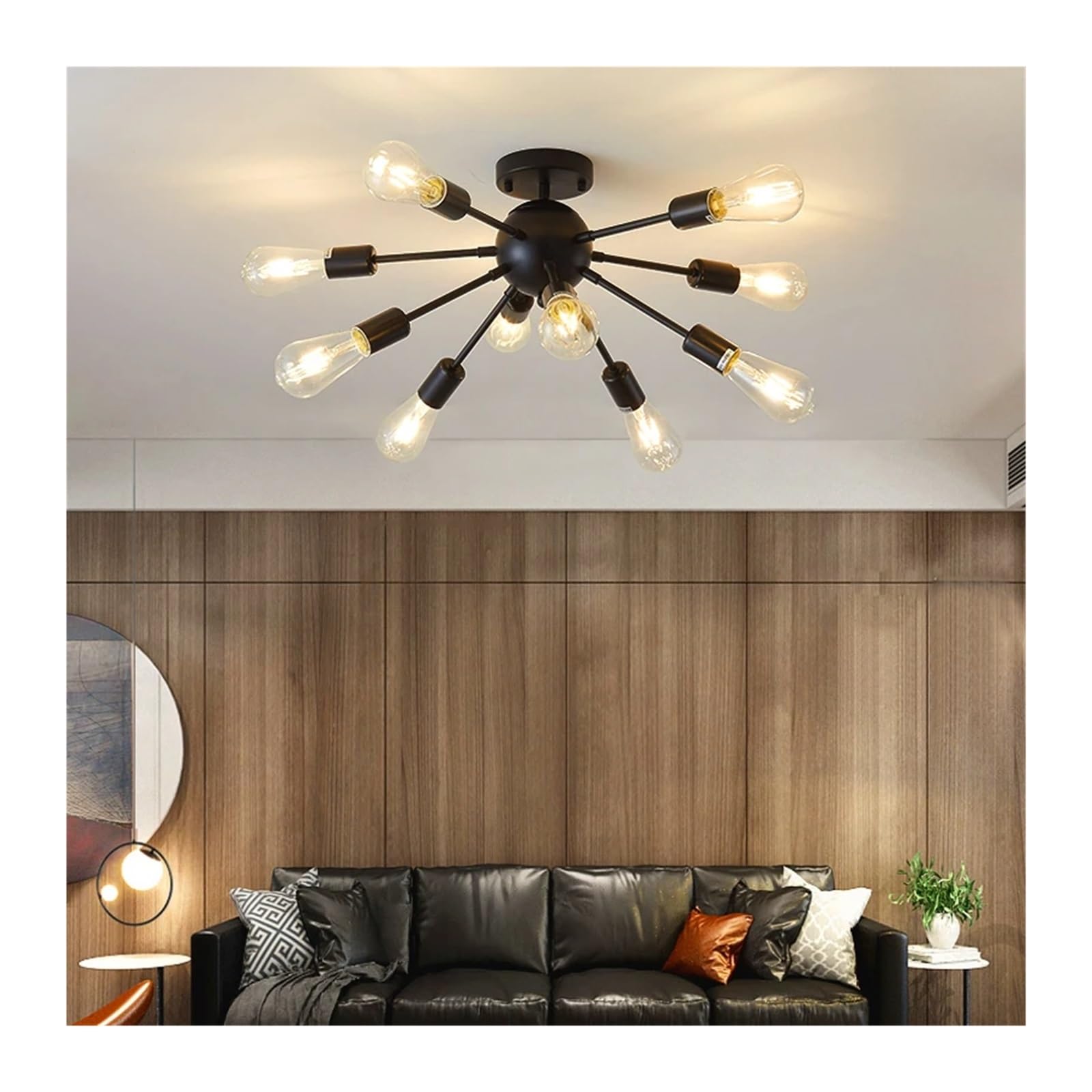 Lustres Spoutnik dorés LED Modernes 10 lumières pour maison chic
