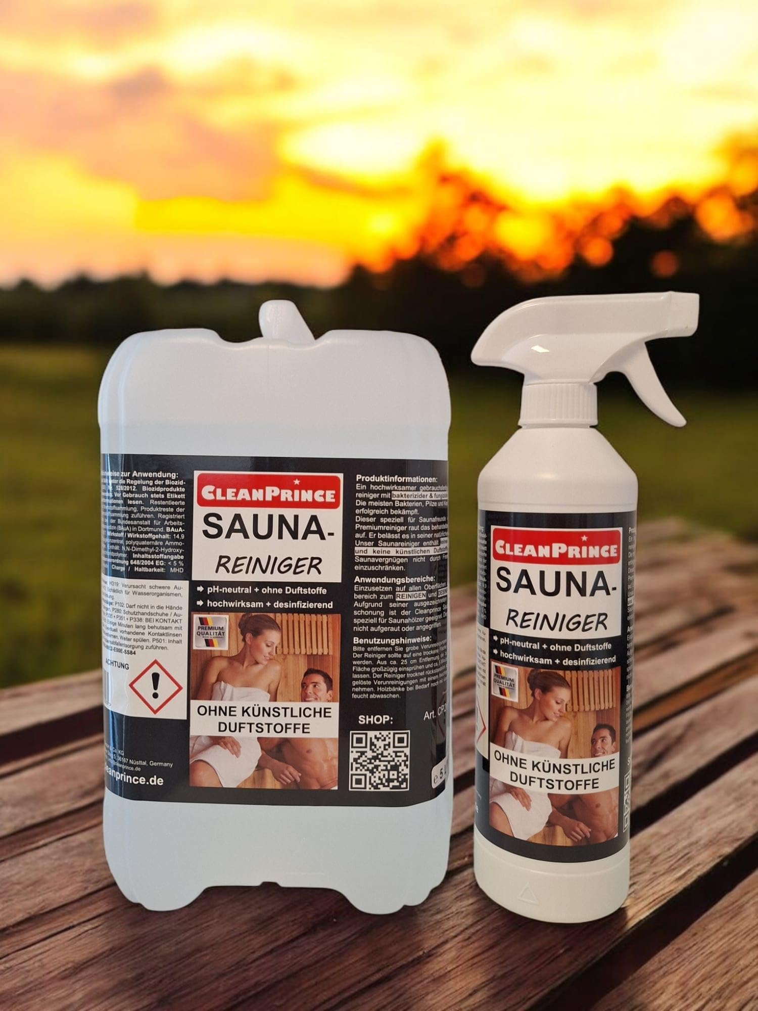 CleanPrince 5,5 Litre Sauna Cleaner Cleaning Wood