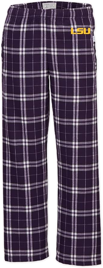 boxercraft Officially Licensed NCAA Youth Flannel Pant with College Logo
