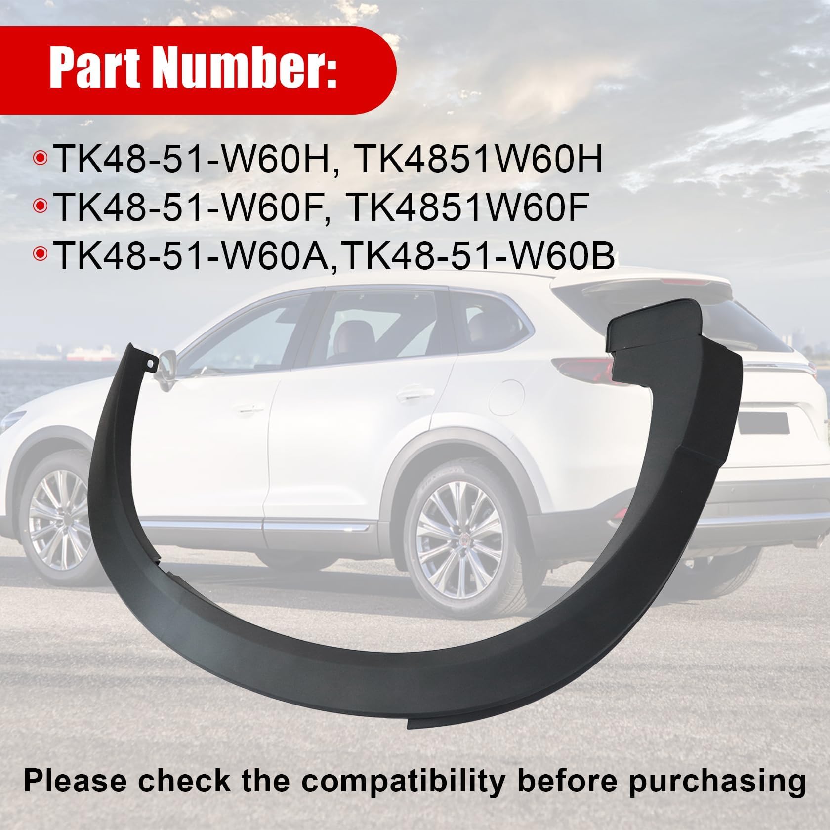 Amazon.com: FZJDSD Fender Opening Molding Trim Compatible with