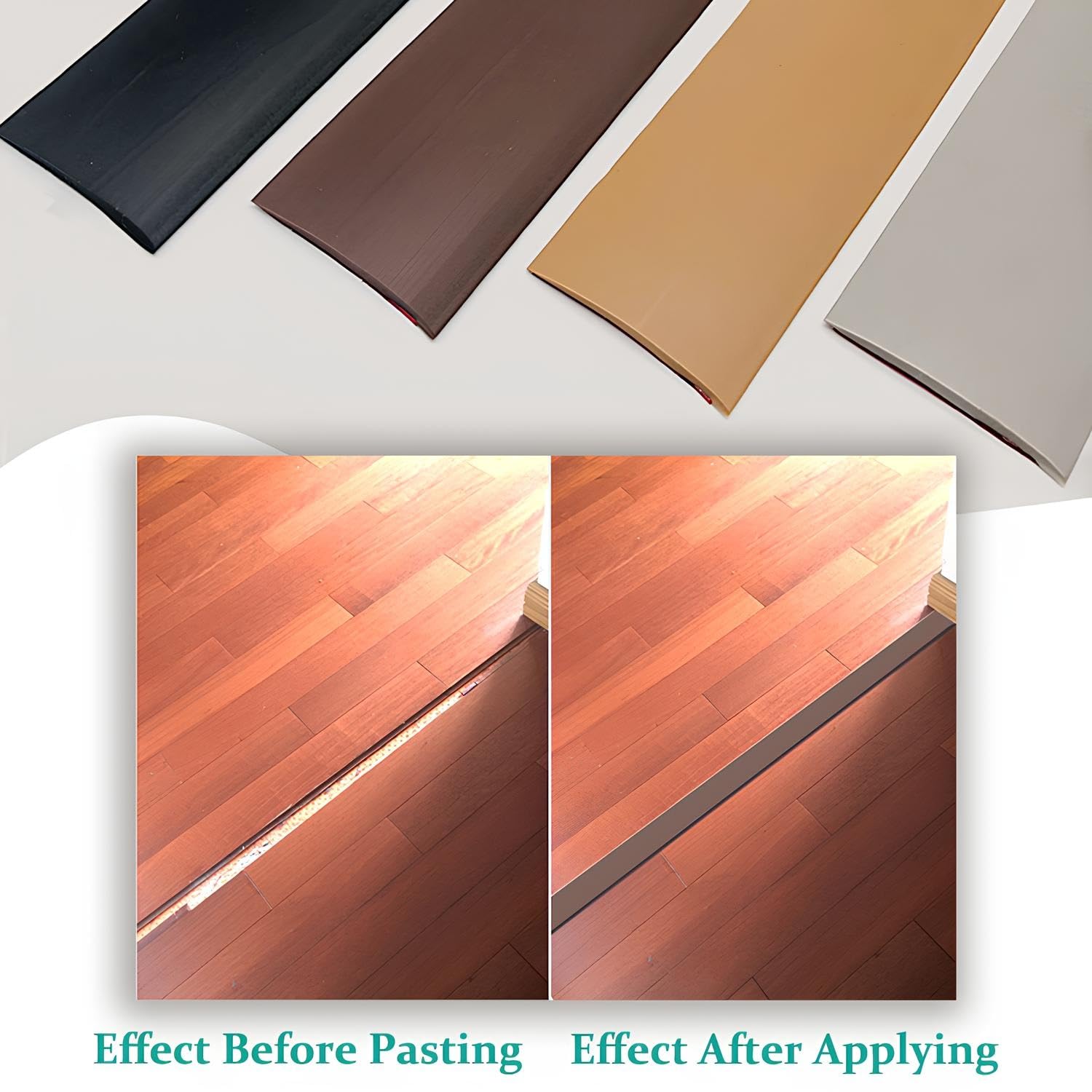 Tira De Umbral De PVC De 100/200/300cm, Perfil De Transición Autoadhesiva, Suave Barra De Transición Eliminar Las Juntas Tarima, Para Perfil De Unión Para Suelos, Parquet Y Tarima(Red oak,5 * 200cm)