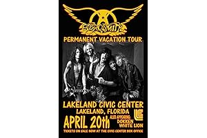 AEROSMITH 1988 REPLICA CONCERT POSTER: A Rock 'n' Roll Icon Reborn